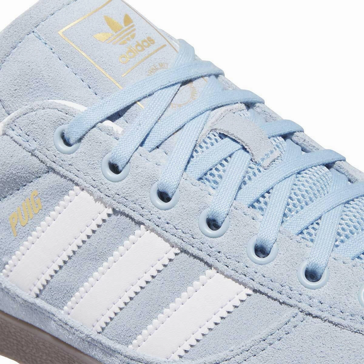 Adidas - Puig Indoor Shoes Sky Blue/White/Gum Adidas Basketball Shoes Adizero