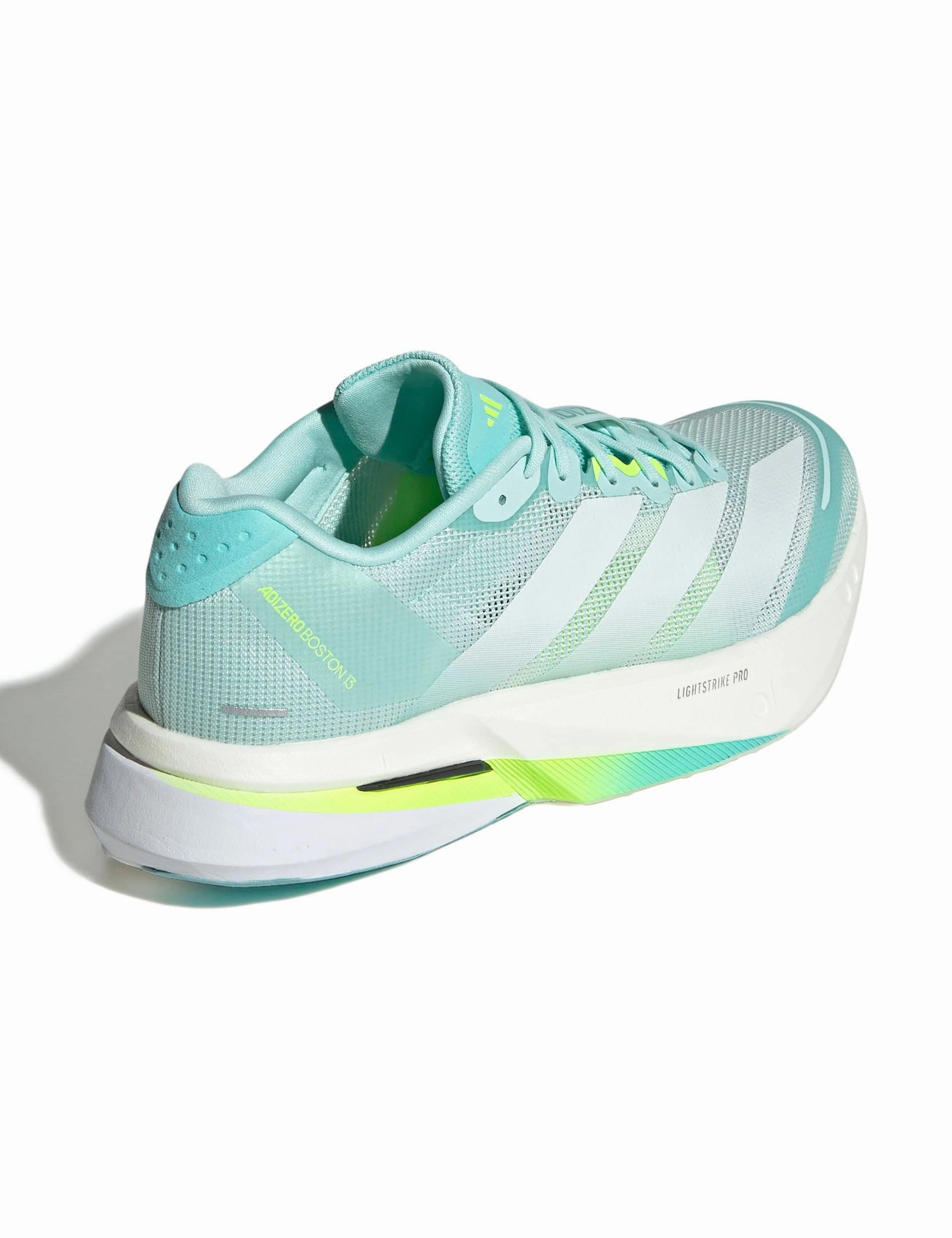 Nba Players Adidas Shoes Adizero Boston 13 Shoes - Semi Flash Aqua/Zero Metallic/Lucid Lemon