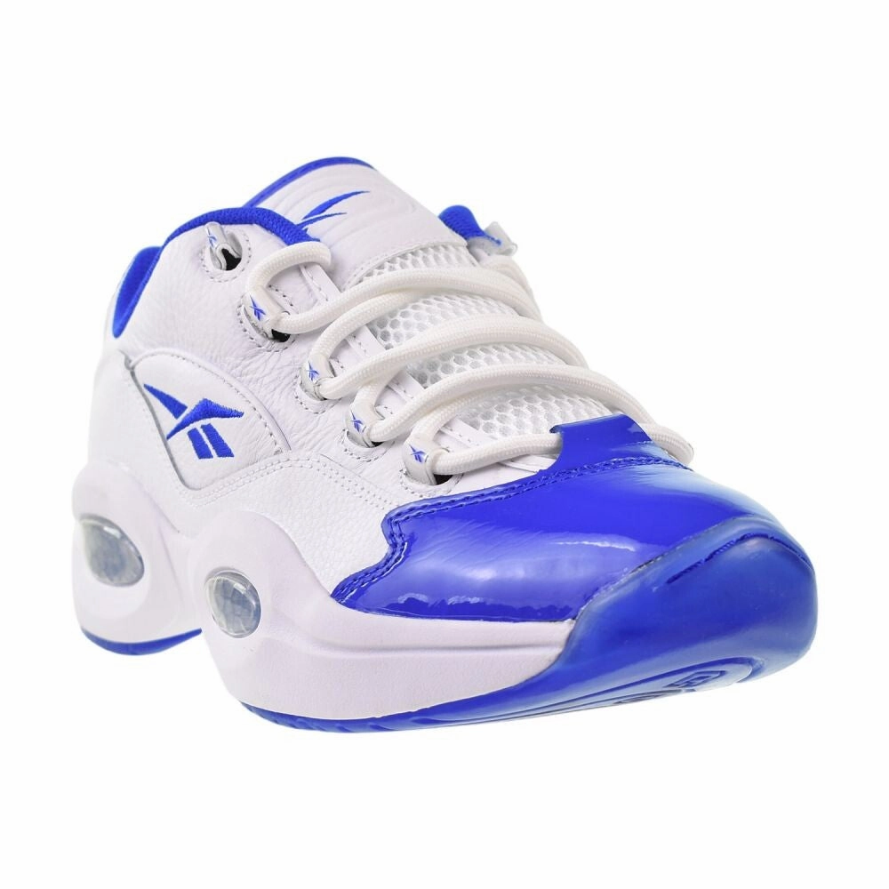 Reebok Question Low Men's Shoes White/Electric Cobalt Shoes For Casual Biking