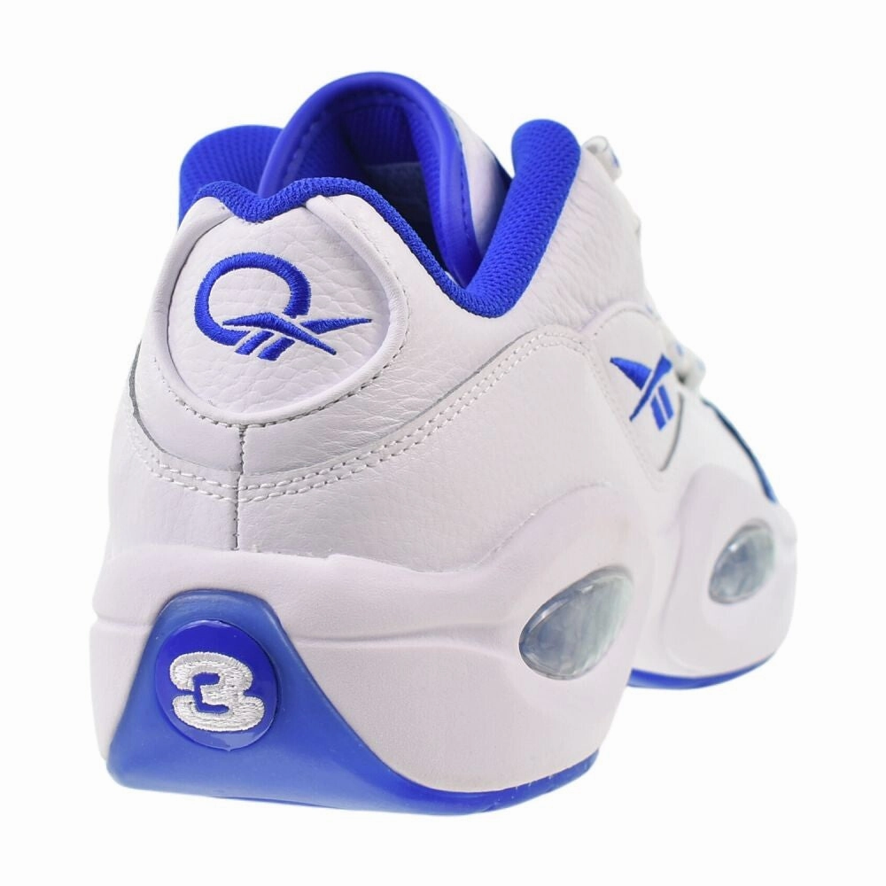 Reebok Question Low Men's Shoes White/Electric Cobalt Vionic Shoes Sneaker