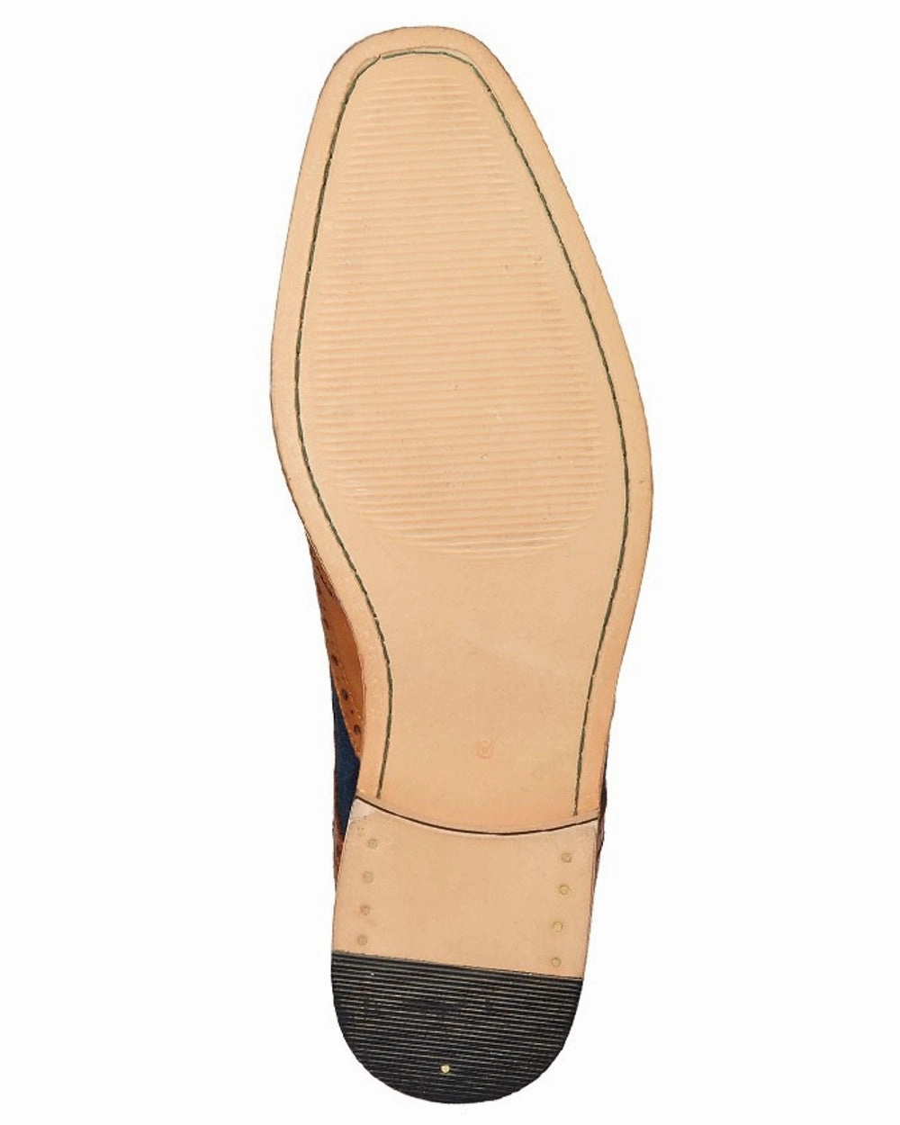 Roamers Mens Tan Leather & Navy Suede Oxford Shoes Best Casual Shoes Summer