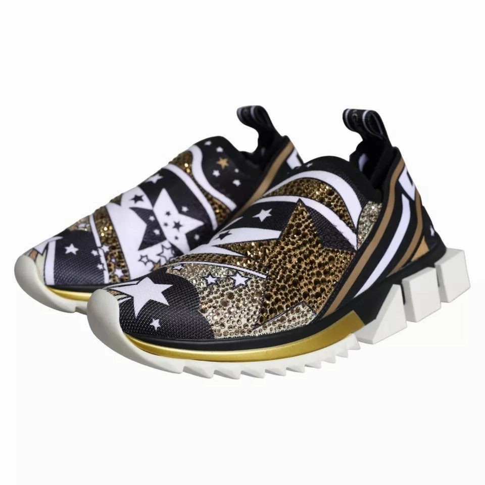 Dolce & Gabbana Multicolor Comet Star Print Sorrento Sneakers Shoes Clarke Sneakers