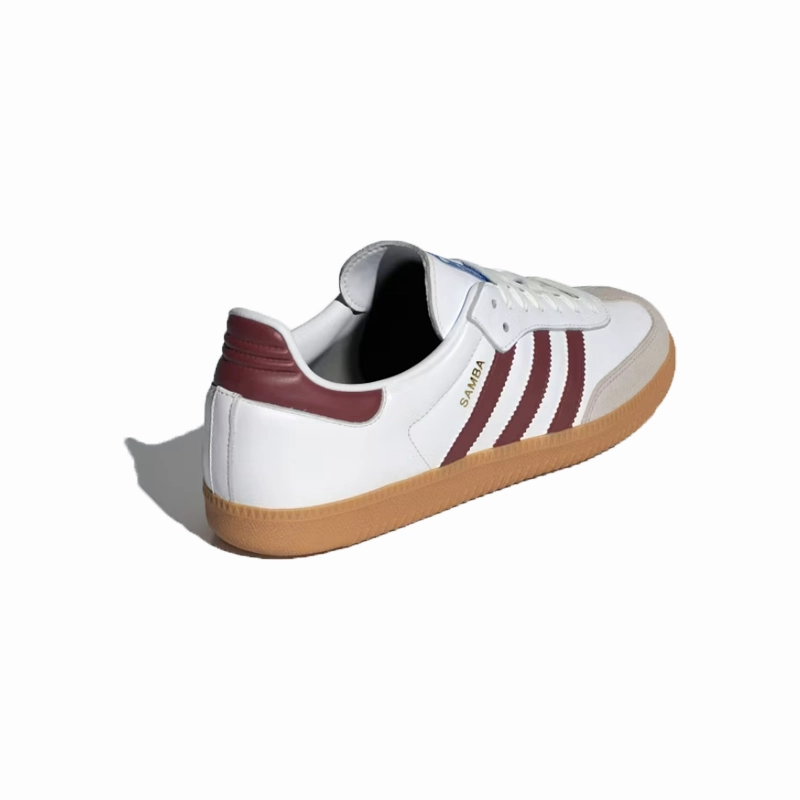 Personalised Golf Shoes Adidas adidas - Samba OG - Cloud White/Burgundy - Unisex [IF3813]