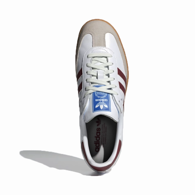 adidas - Samba OG - Cloud White/Burgundy - Unisex [IF3813] Adidas Customize Shoes