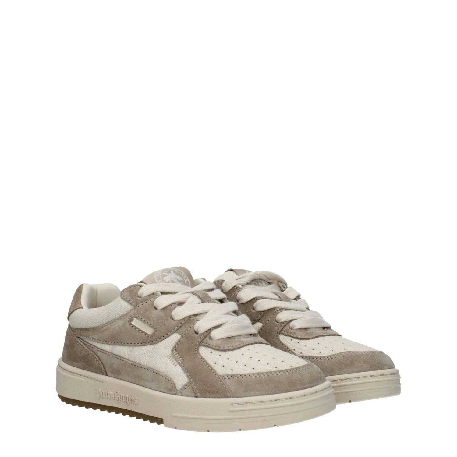 Palm Angels Beige Fabric Low Top Sneakers Carbon Plate Shoes
