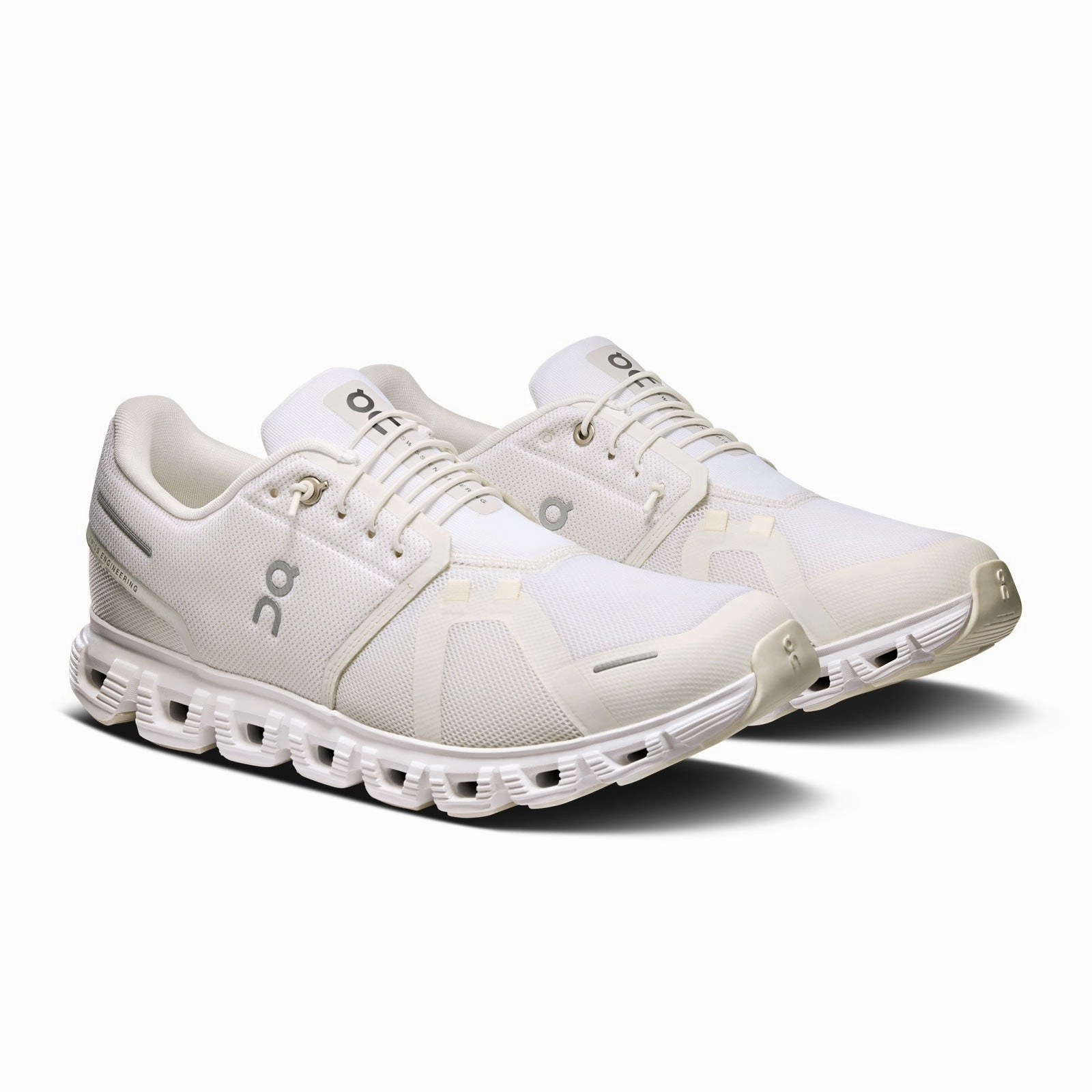 On Running Cloud 6 Running Shoe (Women) - White/White Carbon Fibre Running Shoes