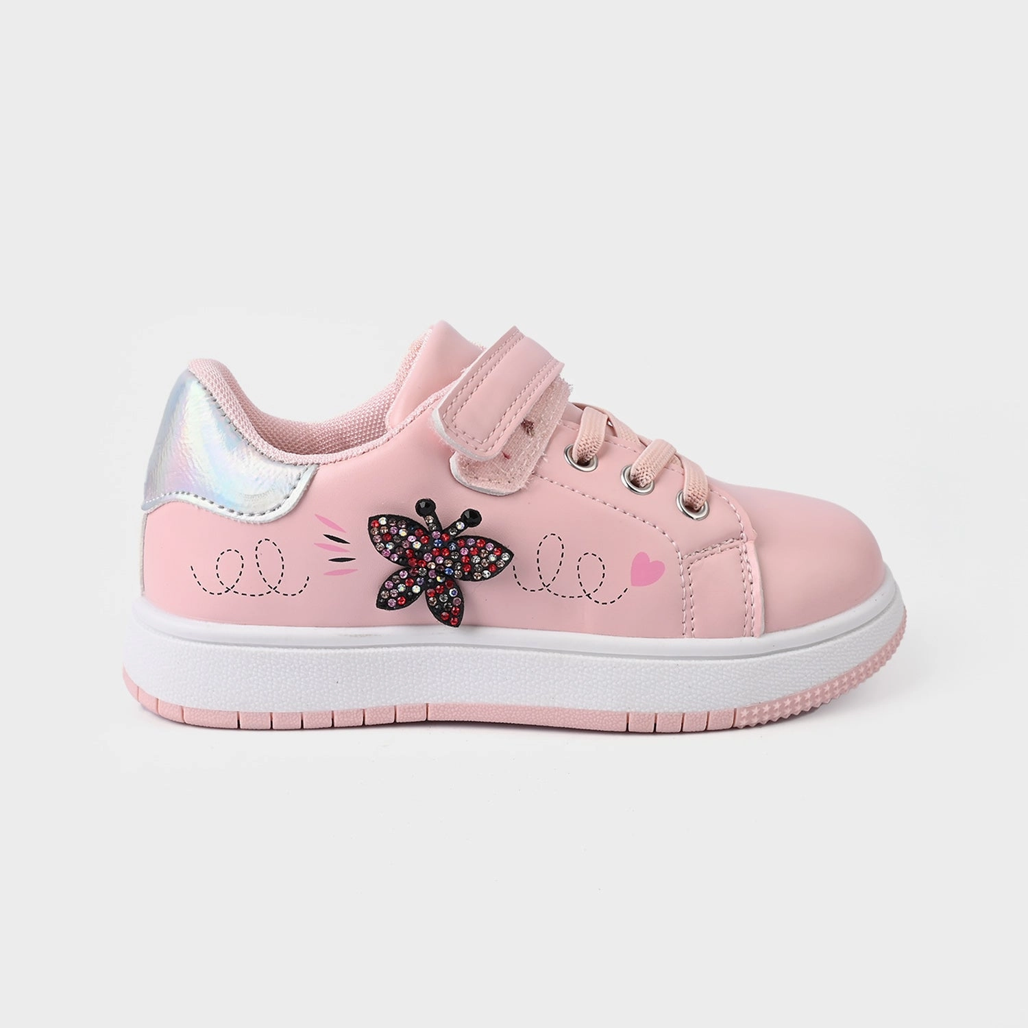 Girls Sneaker 703-6-Pink Ortho Walking