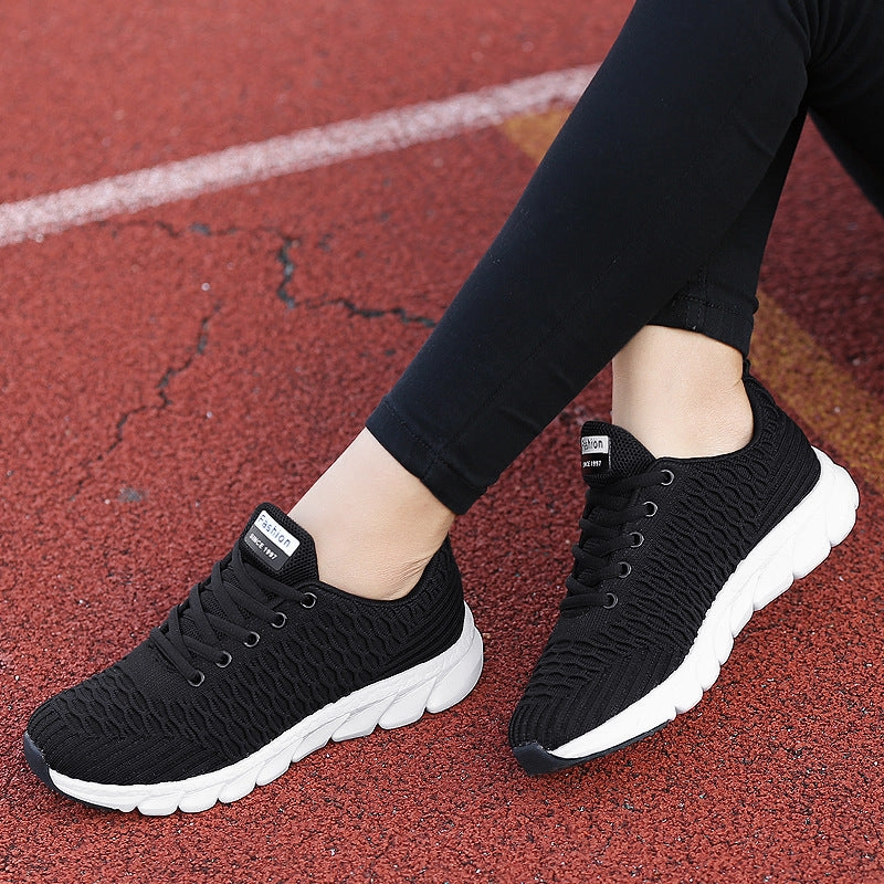 Women's Fashionable Casual Lightweight Lace-up Breathable Mesh Running Shoes Gel Nimbus Running Shoe