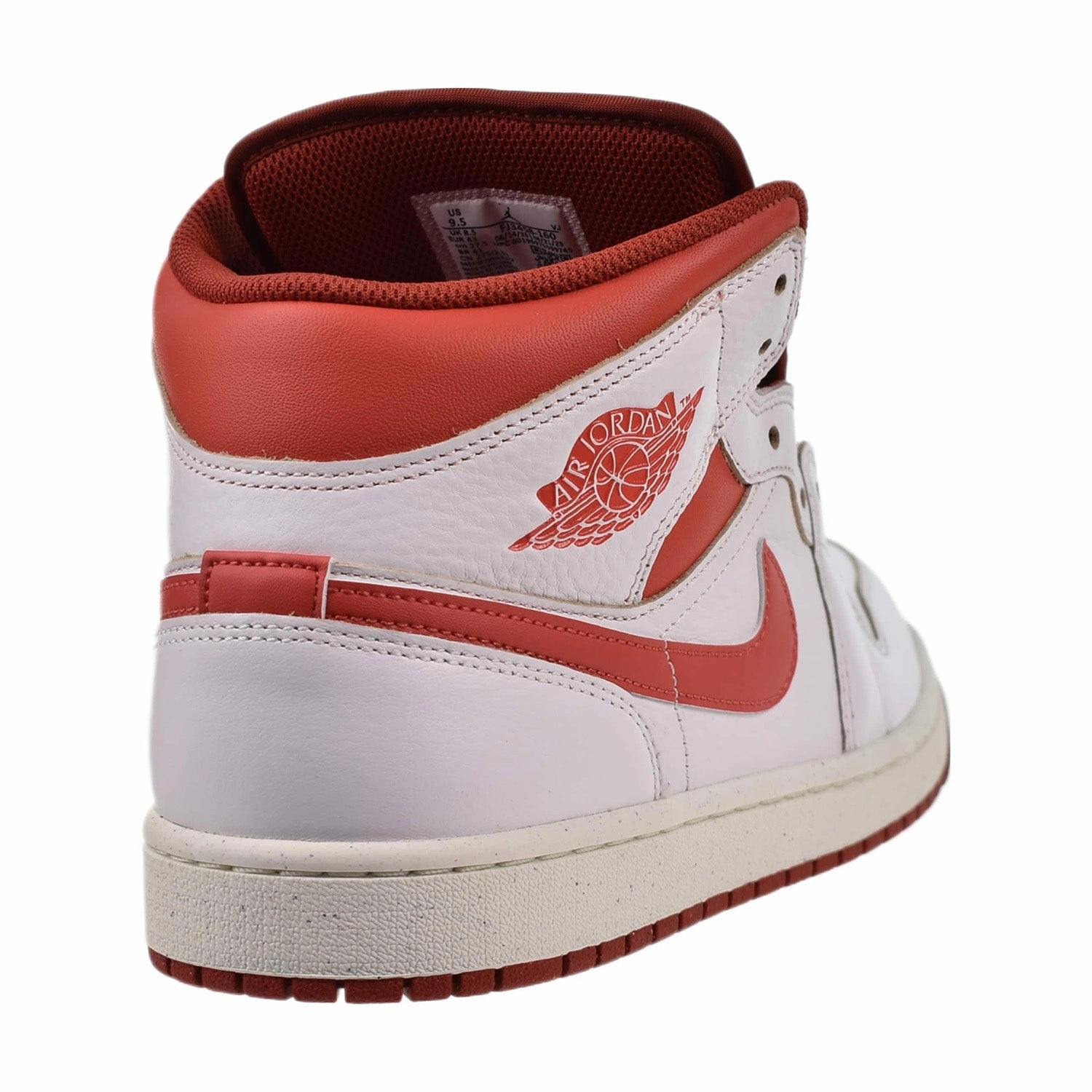 Air Jordan 1 Mid SE Men's Shoes White-Dune Red-Sail-Lobster Asics Best Cushion Shoe