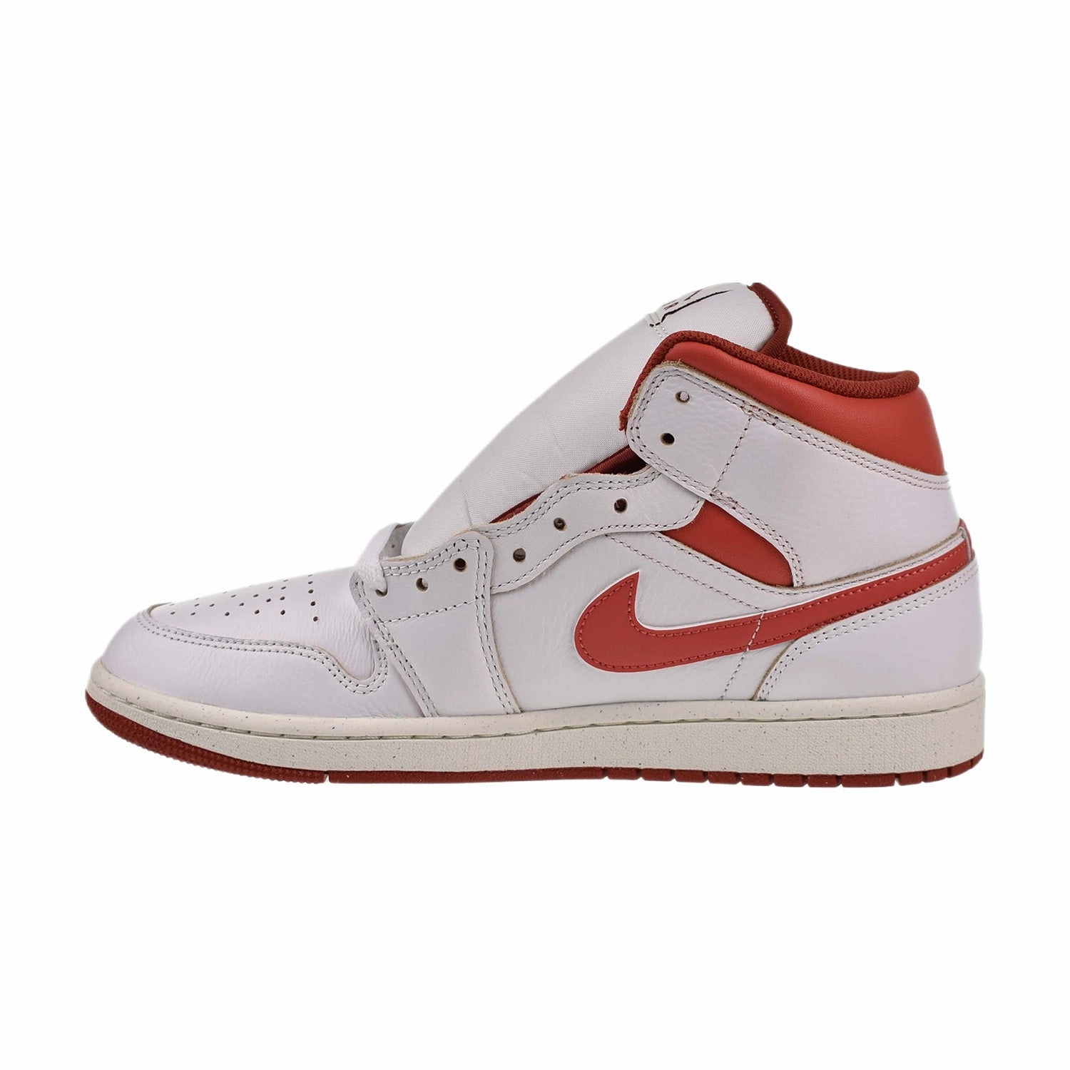 Air Jordan 1 Mid SE Men's Shoes White-Dune Red-Sail-Lobster Asics Magic Speed 2 Shoes