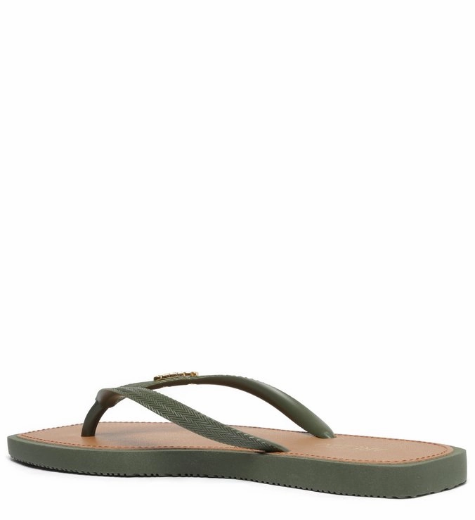 Flat Shoes Sports Brizza Square Toe Green Toe Slipper