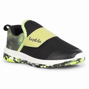 Good Cushioned Walking Shoes Lucy&Luke Sports Green Non Lacing Walking Shoes For Kids JAMON-E By Liberty