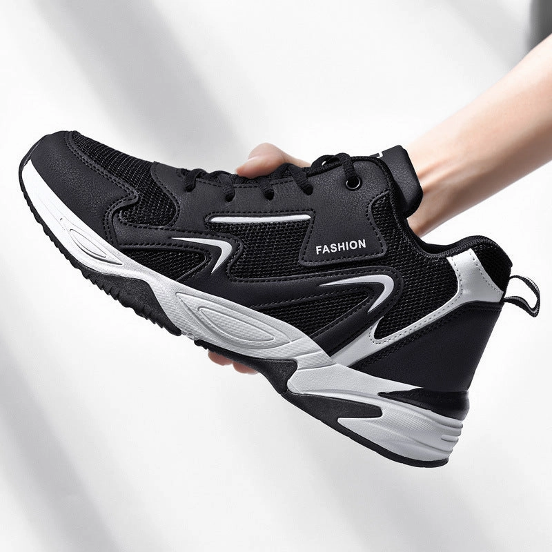 Spring New Breathable Mesh Surface Shoes Sports Student Plus Size Shoes For Men Printed Flat Shoes