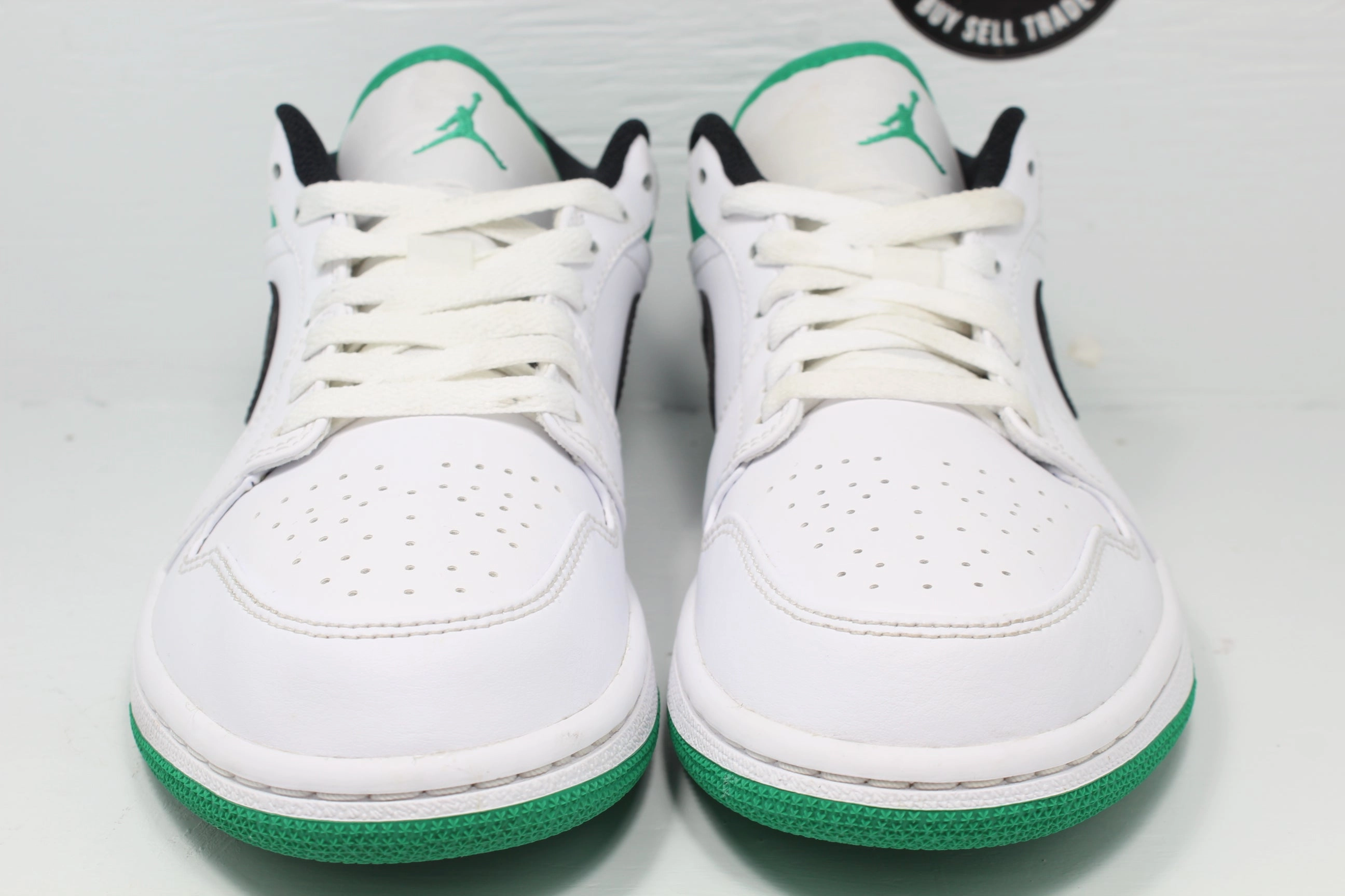 Nike Air Jordan 1 Low White Lucky Green Black Asics Volleyball Shoes Oikawa