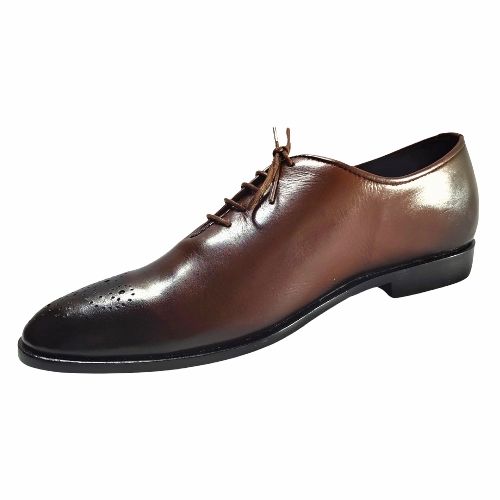 Tailor Made Custom Made Handmade Goodyear Welted Handstitched Hand Dyed Handpainted Dark Brown Shaded Leather Brogue Lace Up Oxford Mens Dress Shoes Where To Buy Hiking Boots