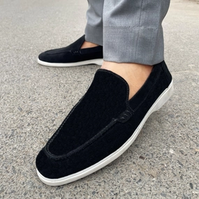 LS Pure Leather Handmade SUEDE LOAFERS LS-642 Best Running Shoes For Bad Knees And Flat Feet