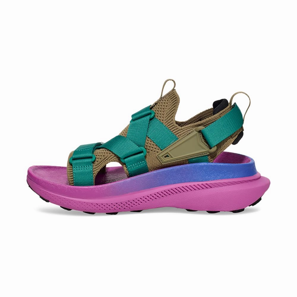 Olympus Trail Running Shoe Teva Women AVENTRAIL SANDAL BURNT OLIVE/VIVD VIOLET
