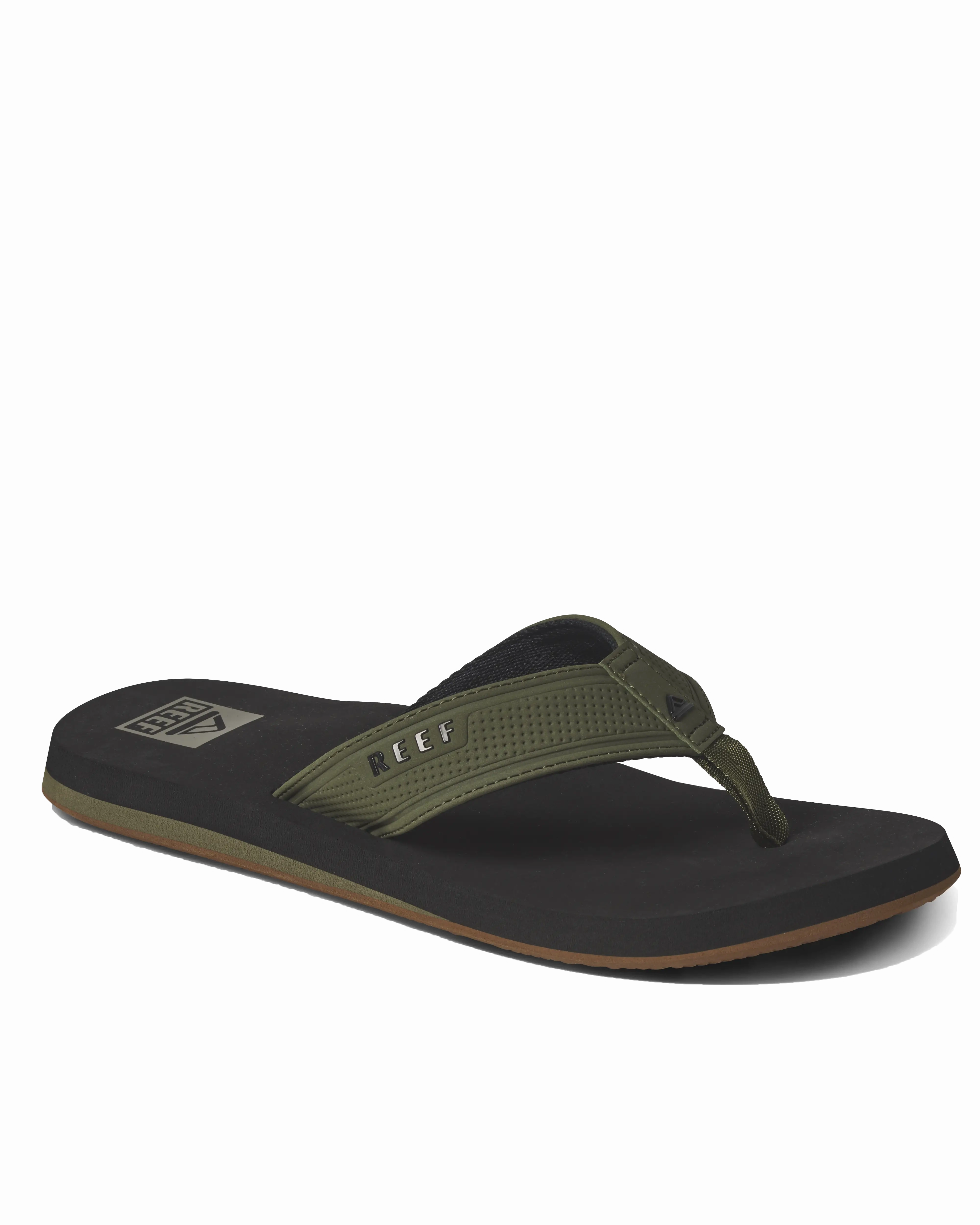 The Layback Flip Flops in Black & Olive Used Flip Flops For Sale