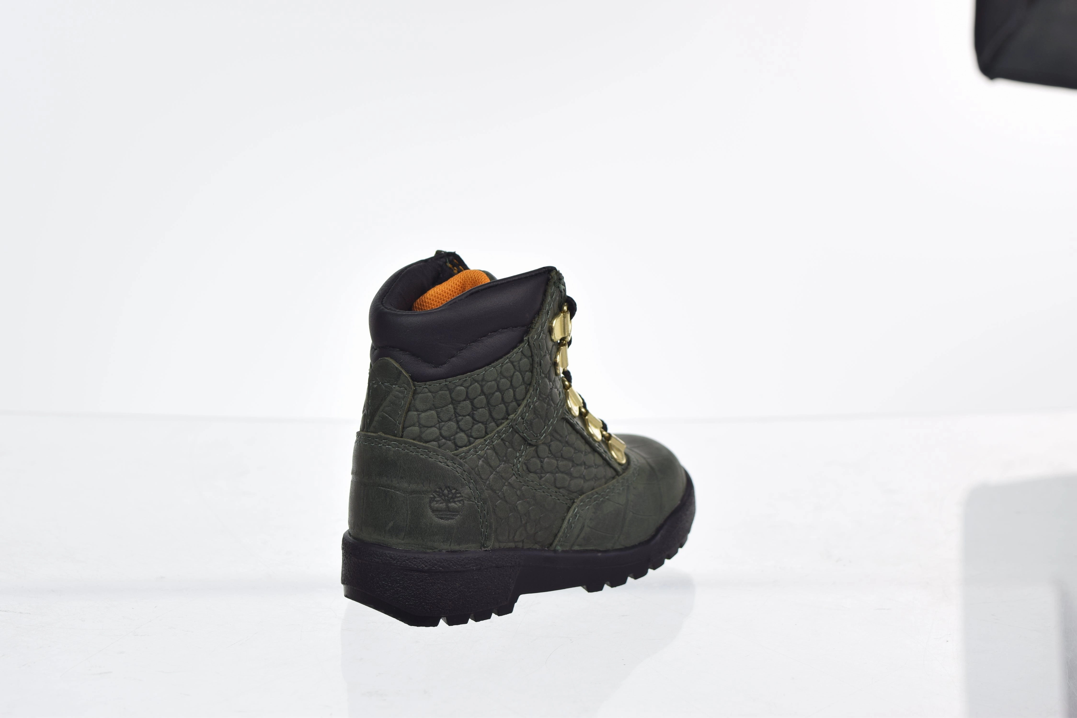 Omni Grip Hiking Shoes Timberland 6' Leather Field Boot Little Kid's Shoes Green