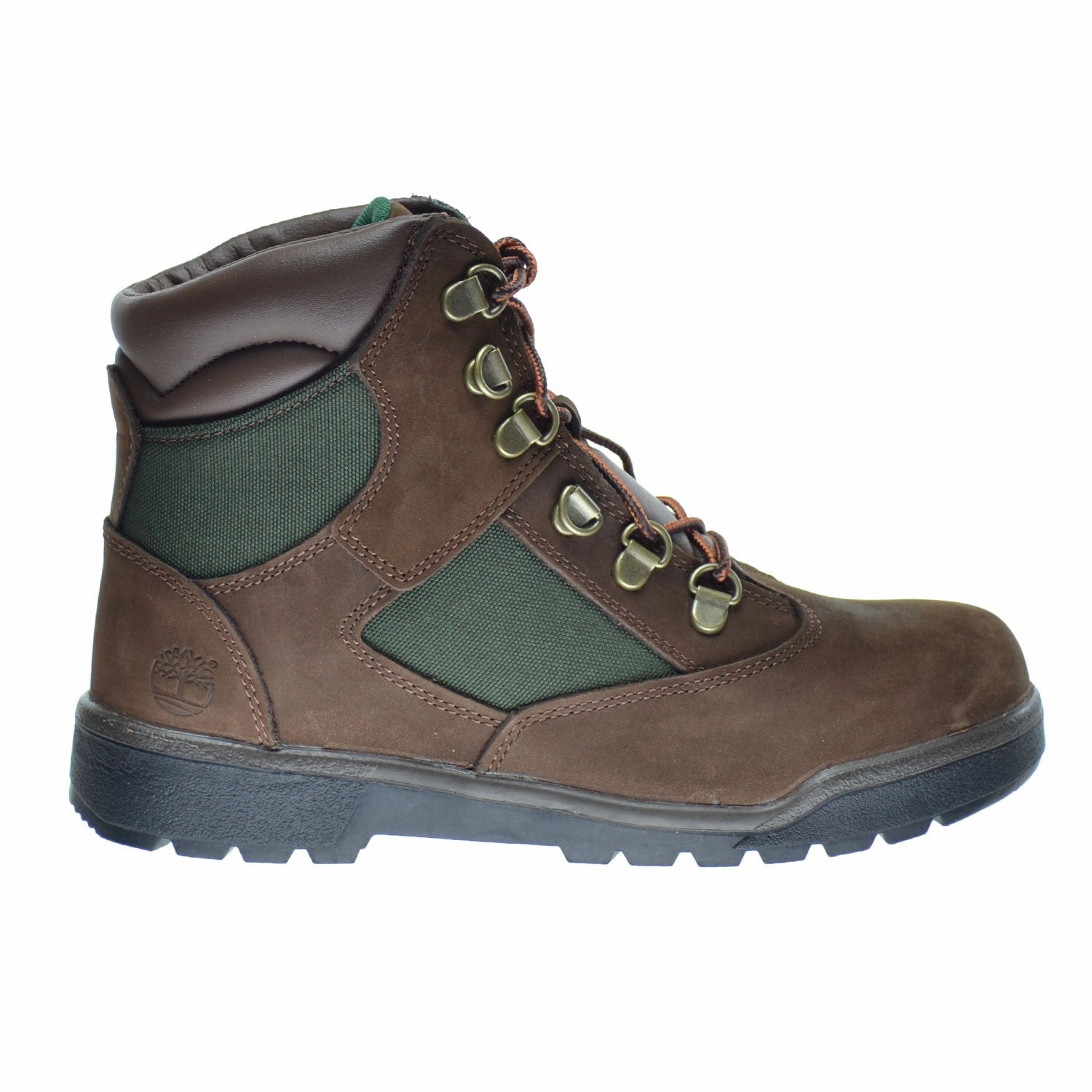 Beginner Rock Climbing Shoes For Gym Timberland 6 Inch Big Kid's Field Boots Brown Nubuck/Green