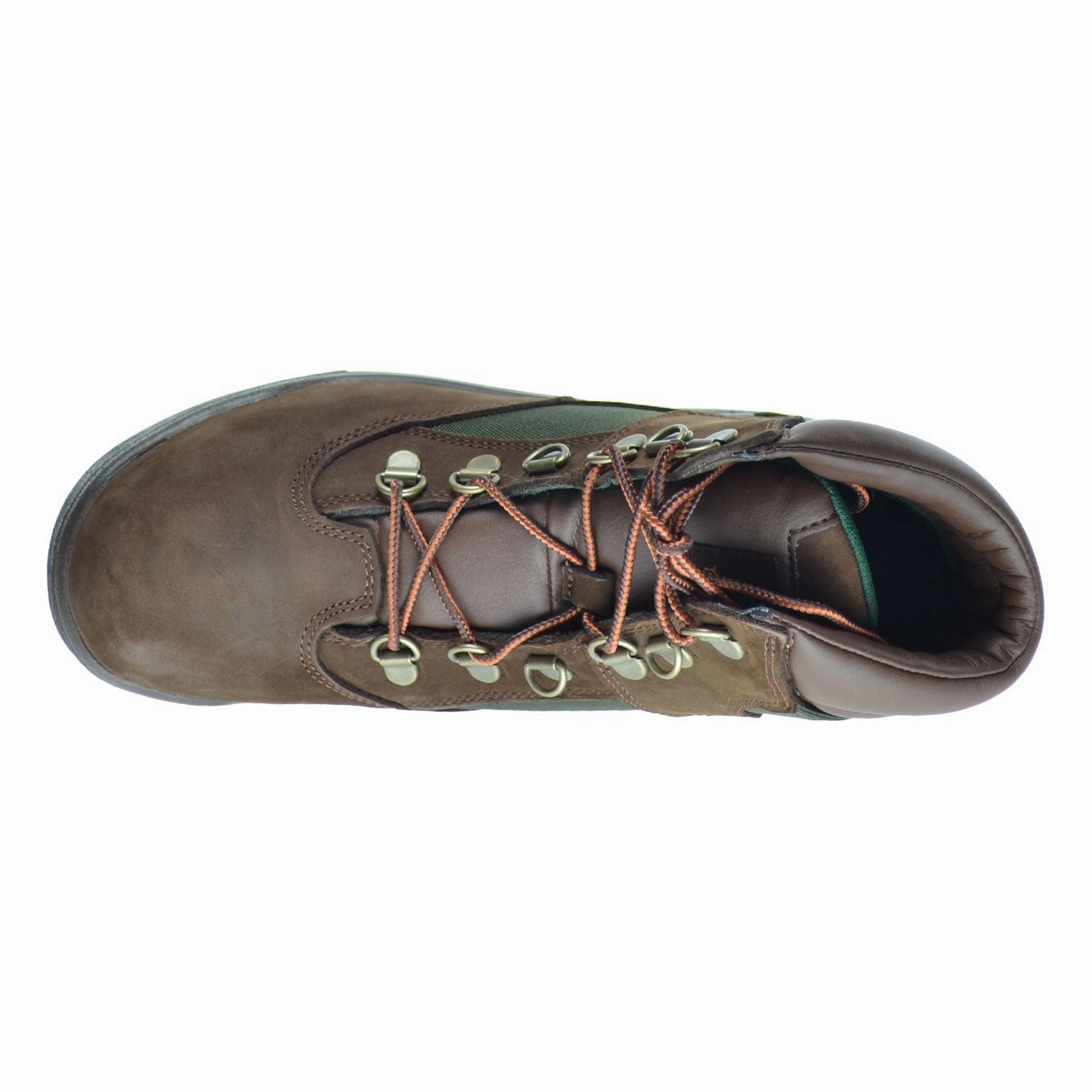 Timberland 6 Inch Big Kid's Field Boots Brown Nubuck/Green Hiking Shoes Online Australia