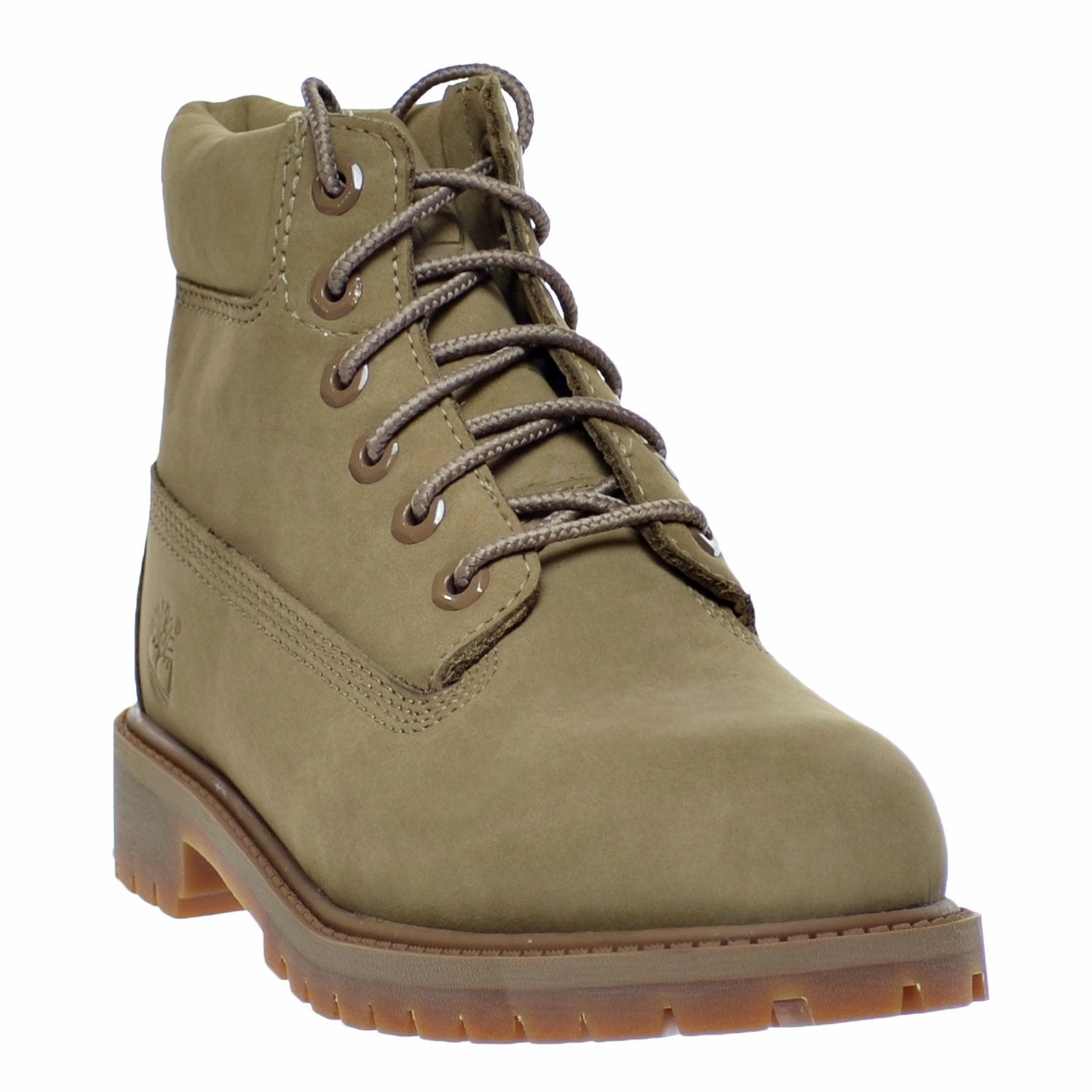 Timberland 6 Inch Premium Waterproof Little Kid's Boots Yellow Nubuck Affordable Waterproof Hiking Shoes