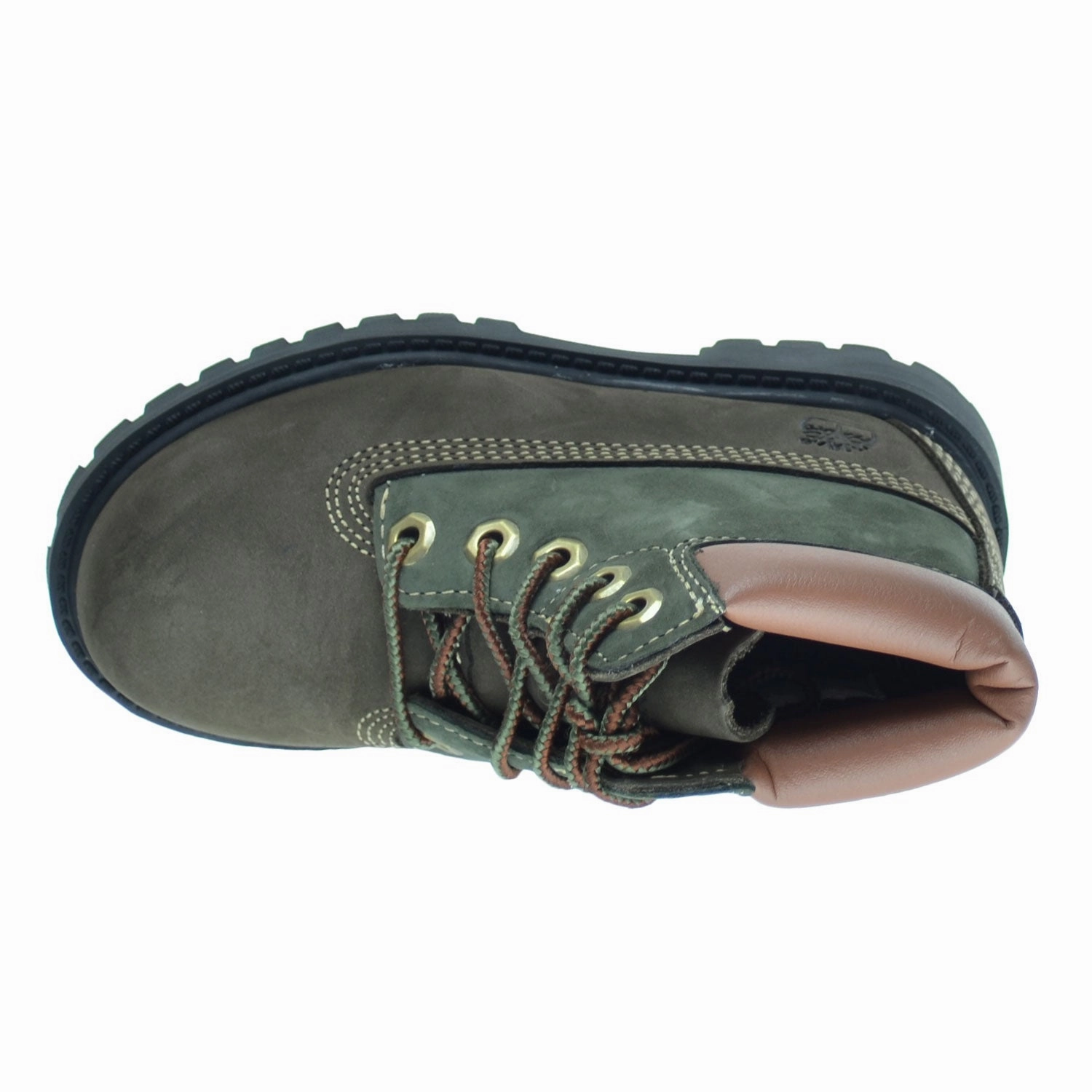 Oc Shoes Timberland 6 Inch Premium Waterproof Toddlers/Infants Boots Brown/Green