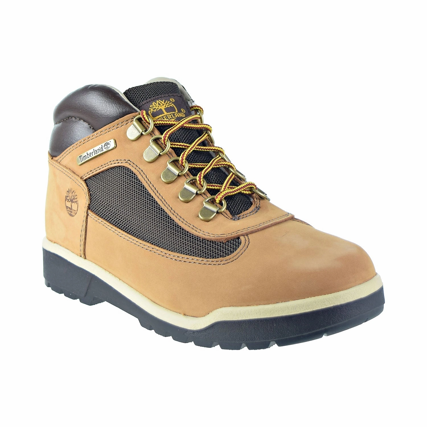 Timberland Big Kids' Field Boot Medium Beige Nubuck Trail Hiking Shoes