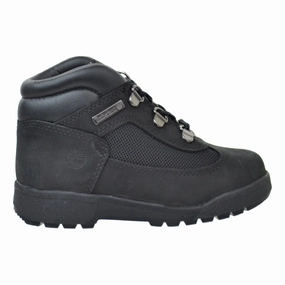 Timberland Toddler's Field Boots Black Suede Shoes Waterproof Spray