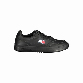 Tommy Hilfiger Black Polyethylene Men Sneaker Dress Shoes Business Casual