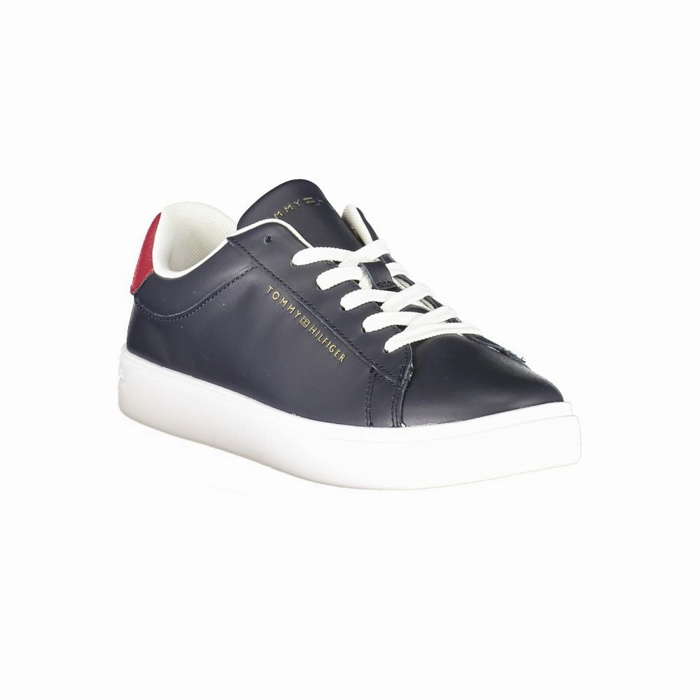 Tommy Hilfiger Blue Leather Women Sneaker Air Zoom Sneakers