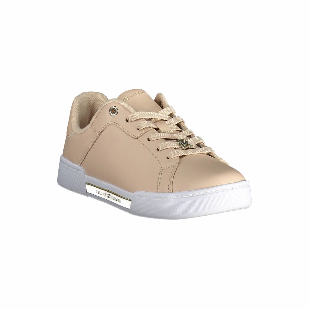 Cool Sneakers Tommy Hilfiger Pink Leather Women Sneaker