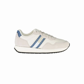 Jeans And Casual Shoes Tommy Hilfiger White Leather Men Sneaker
