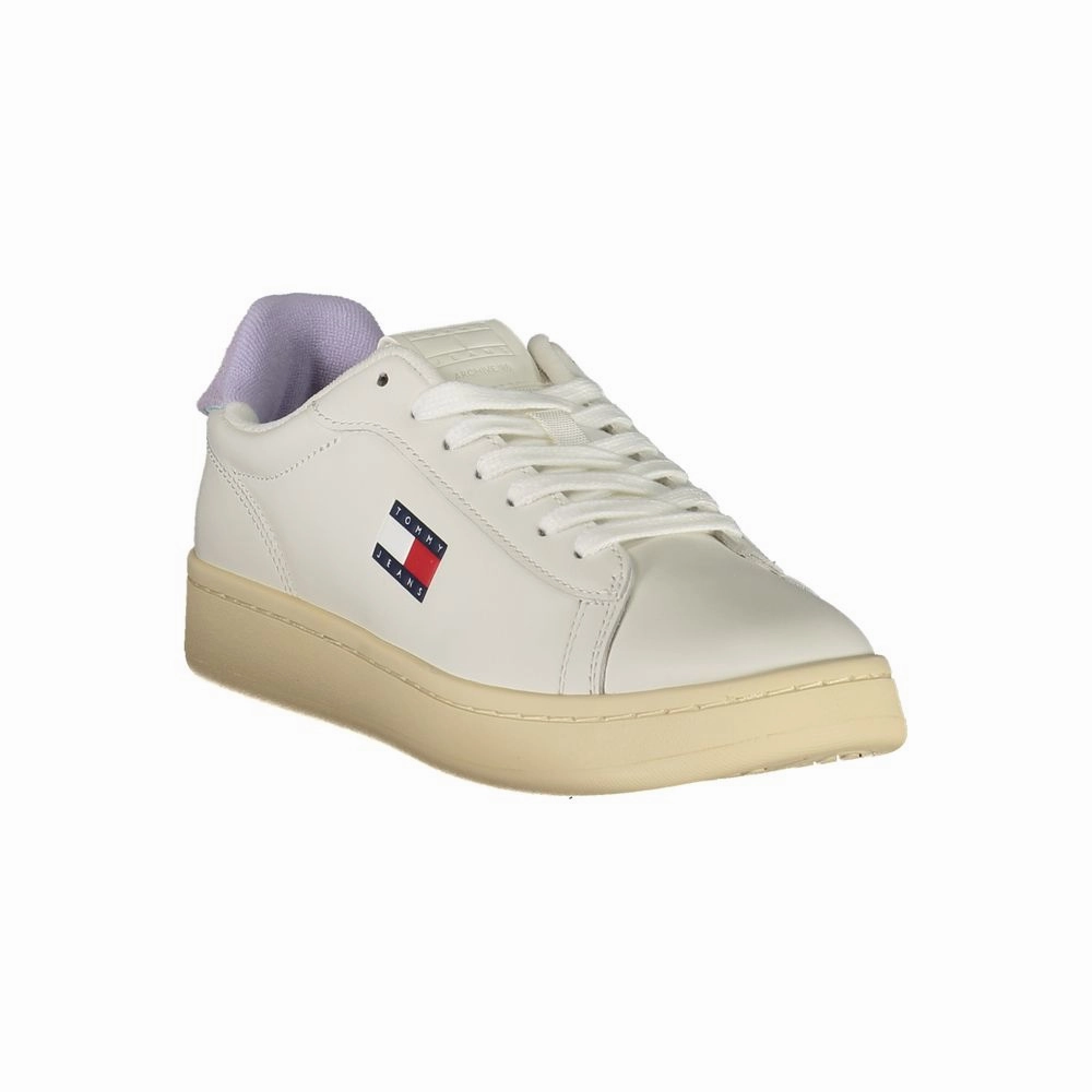 Casual Shoes Size 15 Wide Tommy Hilfiger White Leather Women Sneaker