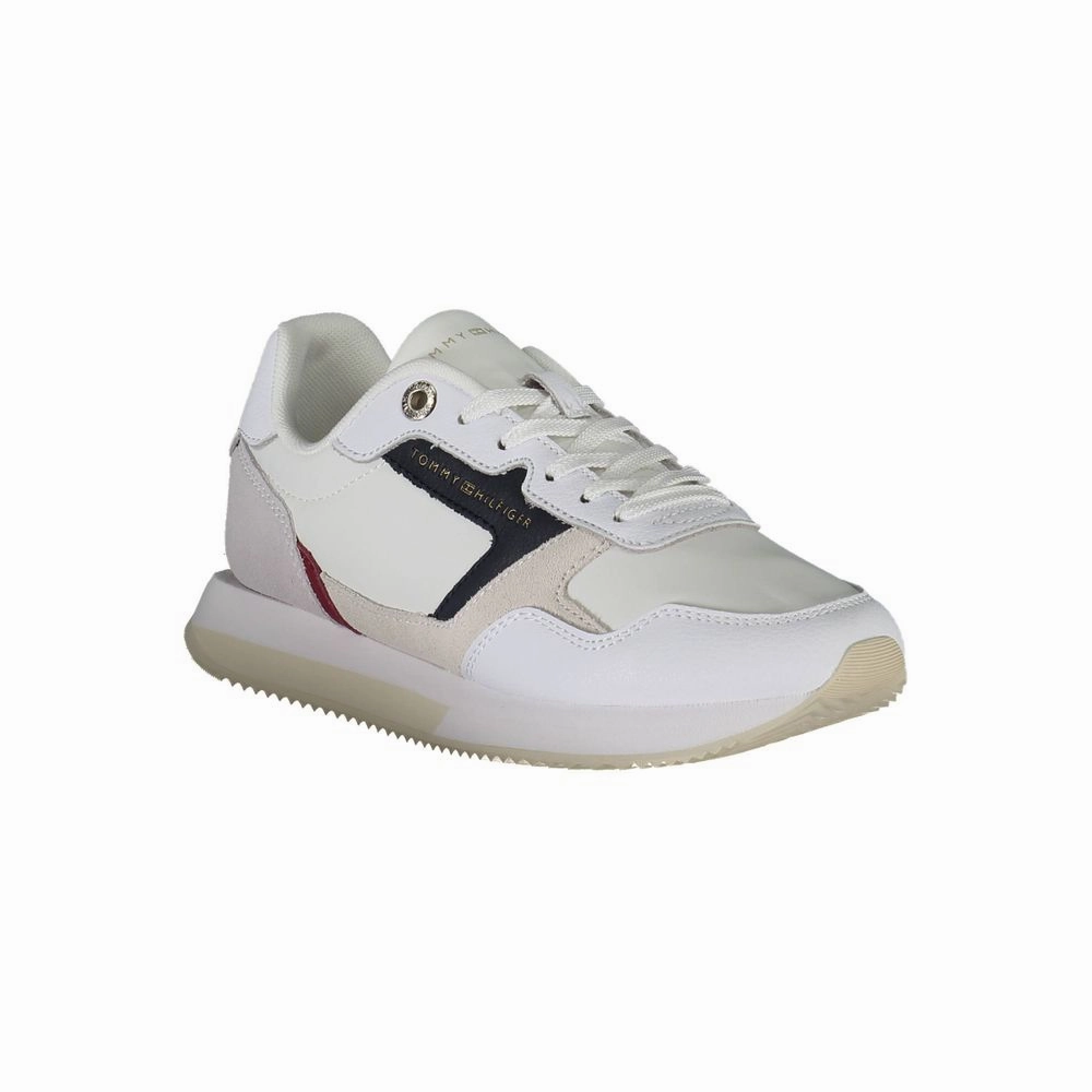 Tommy Hilfiger White Leather Women Sneaker Sneakers To Wear With A Dress