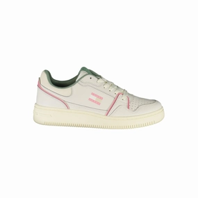Toe Box Shoes Casual Tommy Hilfiger White Leather Women Sneaker