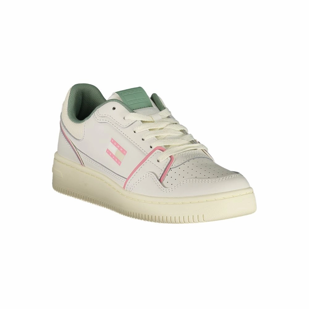 Tommy Hilfiger White Leather Women Sneaker Casual Shoes Low Price Online