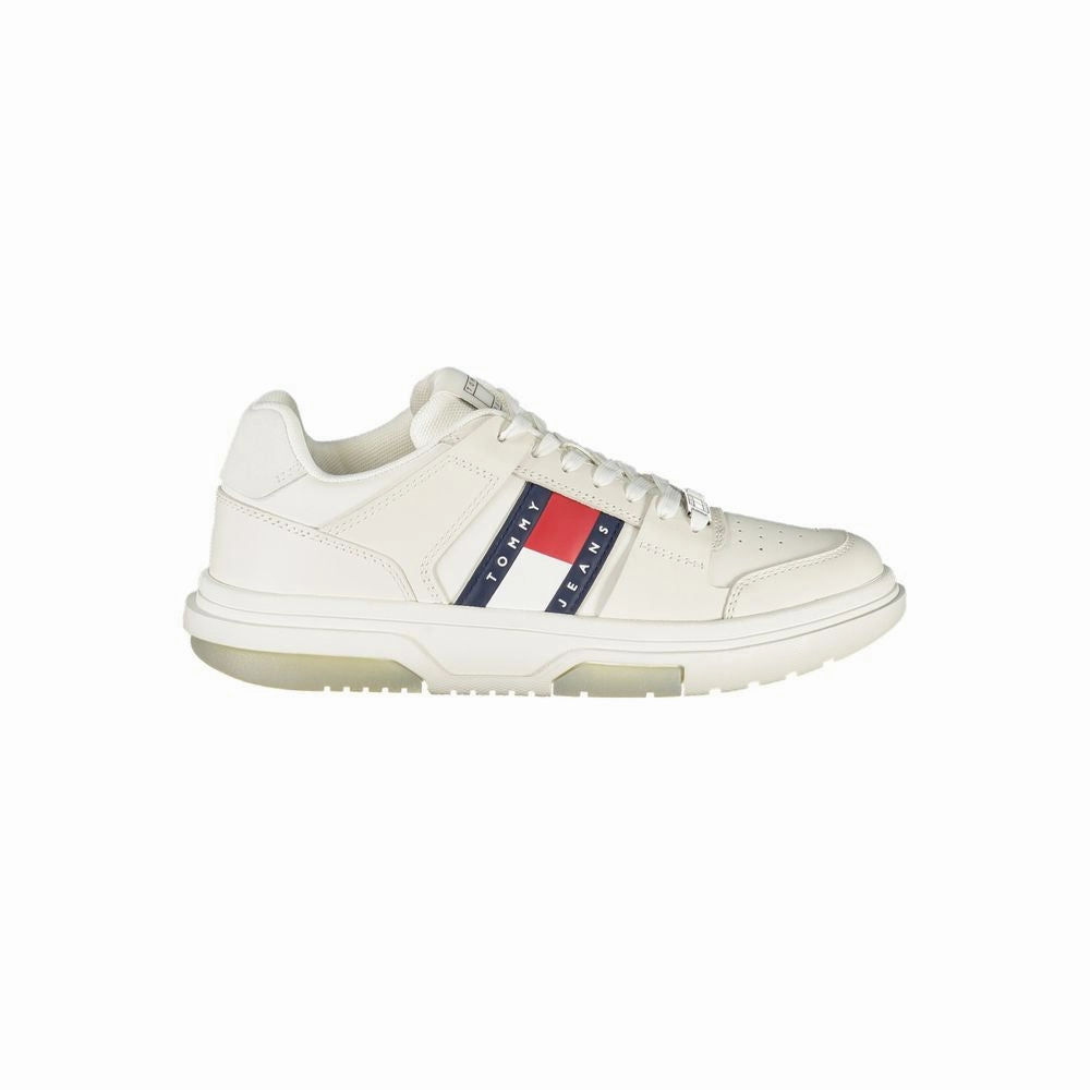 High Sneakers Tommy Hilfiger White Leather Women Sneaker