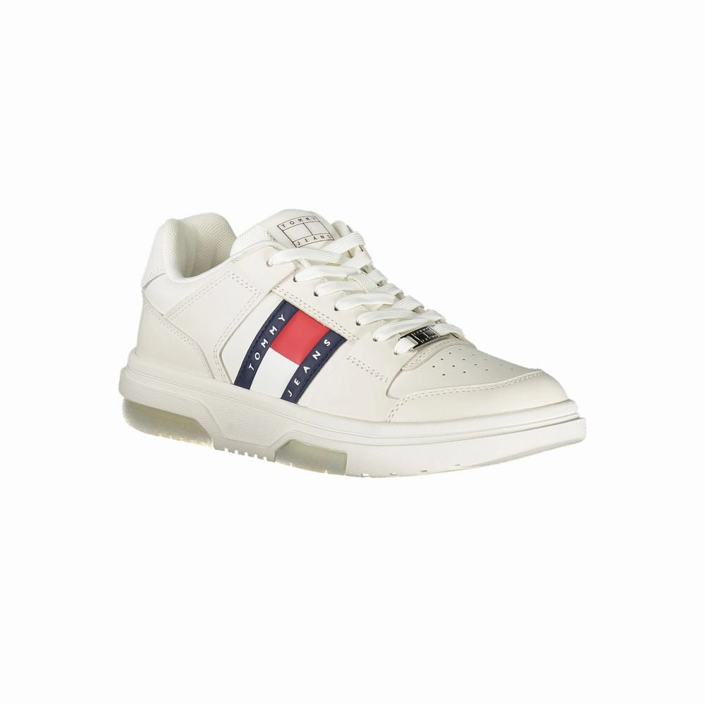 Led Light Sneakers Tommy Hilfiger White Leather Women Sneaker