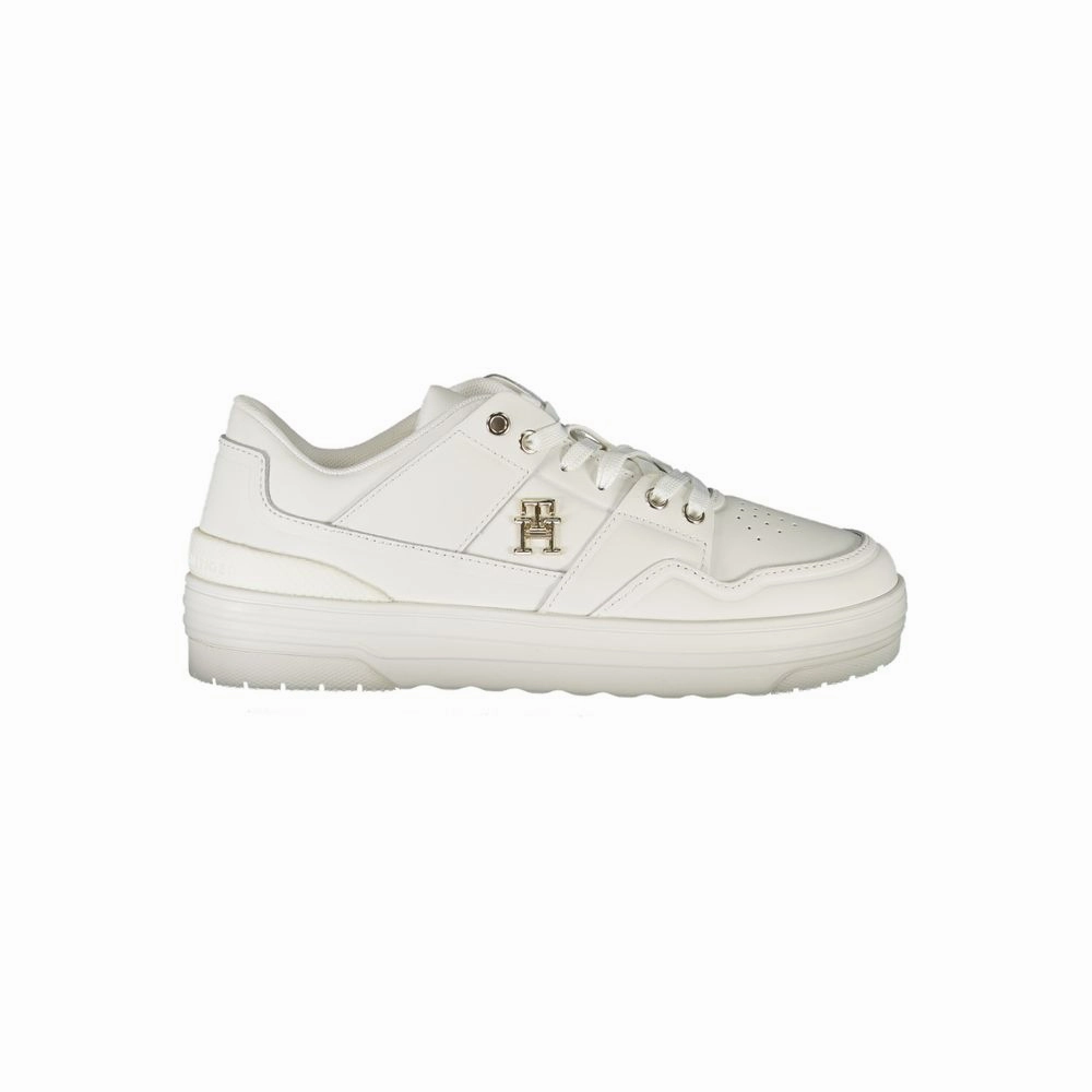 Silver Sneakers List Of Gyms Tommy Hilfiger White Leather Women Sneaker
