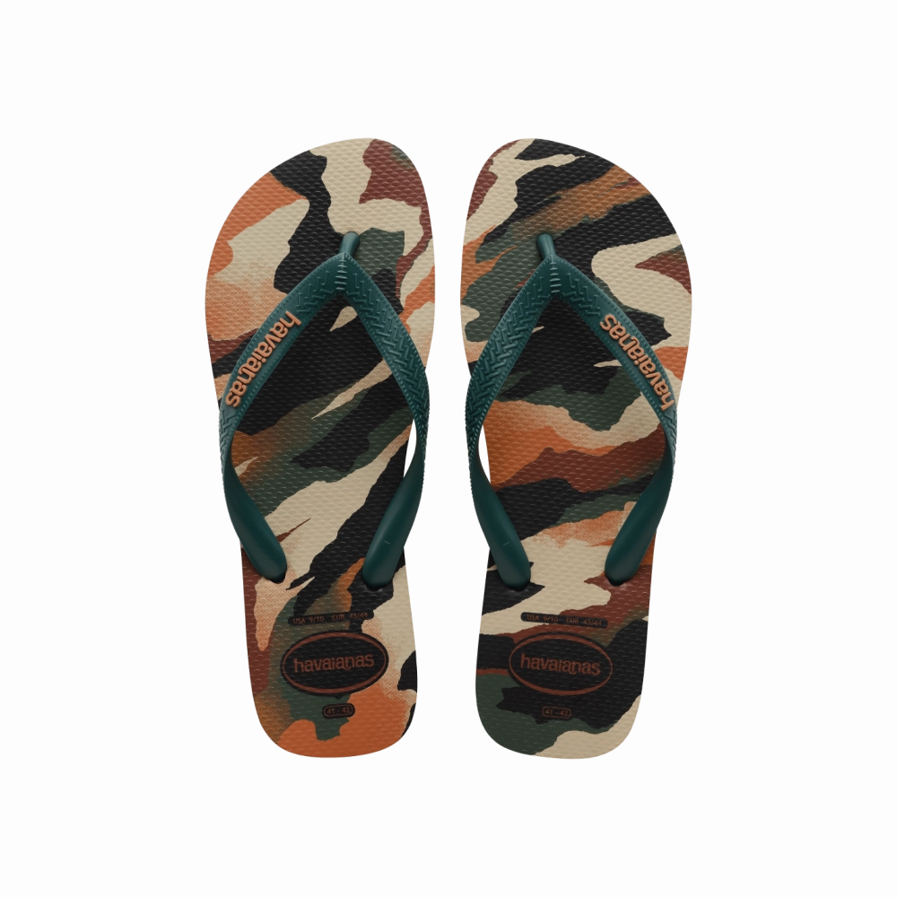 Bohemian Flip Flops Top Camu Flip Flops