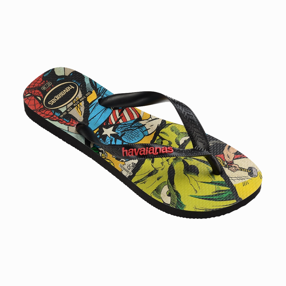 Khaki Flip Flops Top Marvel Classics  Flip Flops
