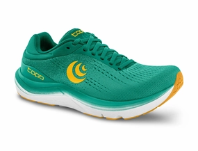 The Coolest Running Shoes Topo Women's Magnifly 5 (Teal/Gold)