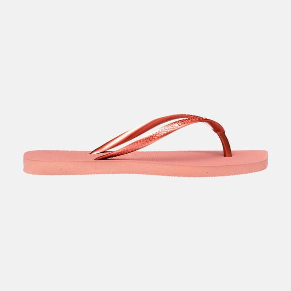Best Flip Flops With Support Havaianas Square Logo Metallic Flip Flops - Ballet Rose