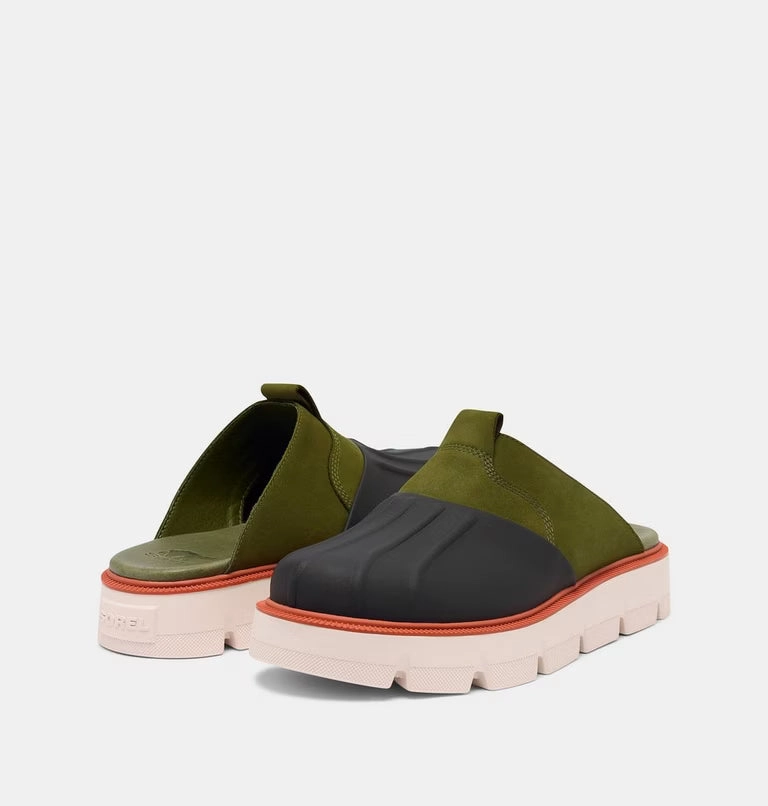 Best Stylish Shoes Sorel Women's REIN CB Clog | Utility Green / Pearlescent