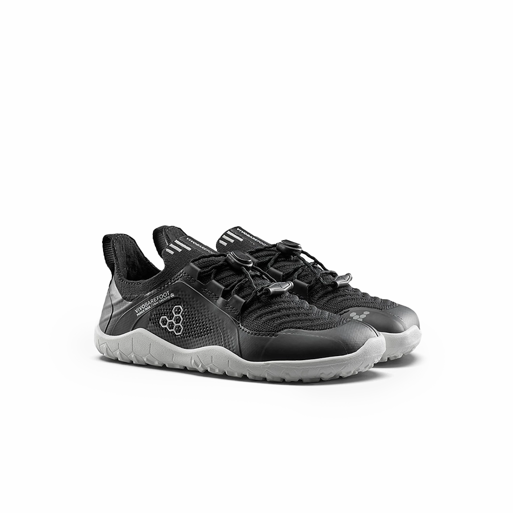 Vivobarefoot Primus Trail Knit FG Preschool Eclipse Hiking Shoes Breckenridge