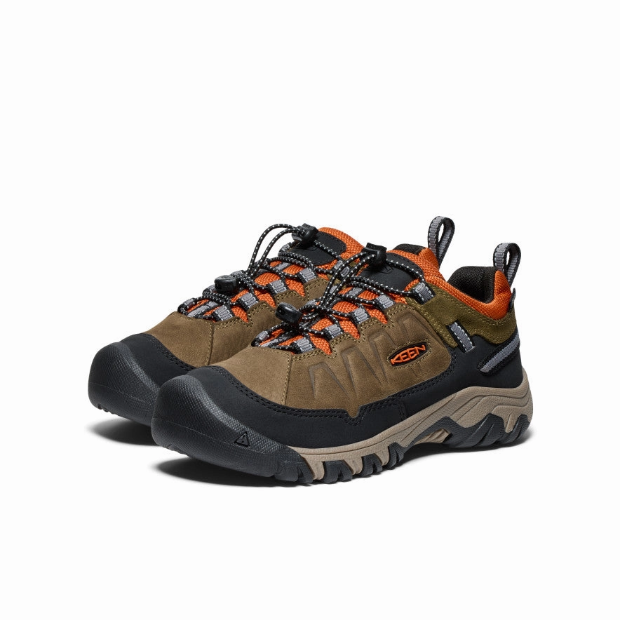 Best Hiking Shoes For Florida Big Kids' Targhee IV Waterproof Hiking Shoe  |  Dark Olive/Gold Flame