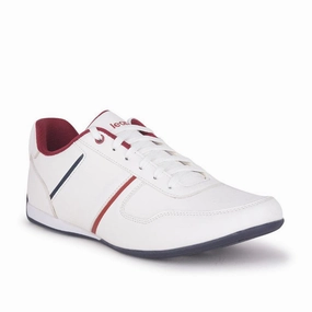 Leap7x Casual White Sneakers For Men TORONTO By Liberty Best Casual Shoes For Arch Support