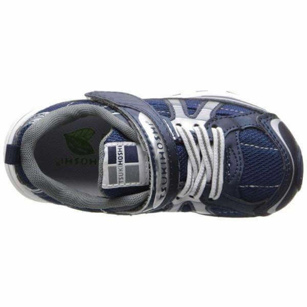 Topo Running Shoes Tsukihoshi Storm Boys Navy Silver Running Shoes - Lightweight, Machine Washable Sneakers for Big Kids & Toddlers