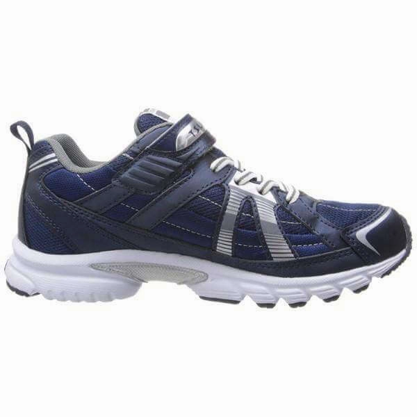 Tsukihoshi Storm Boys Navy Silver Running Shoes - Lightweight, Machine Washable Sneakers for Big Kids & Toddlers Best Running Shoes With Flat Feet